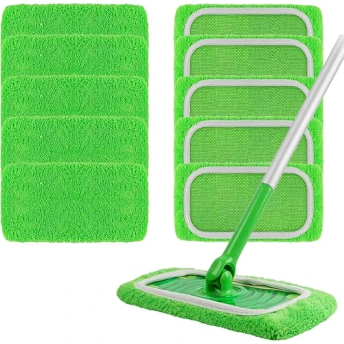 Offre limitée : Dictien 10 Pièces Lingettes Reutilisable pour Swiffer Sweeper | Lavables Mop de Chiffons de Rechange en Microfibre,SerpillièRe Humide Et SèChe en Microfibre, AdaptéEs à Tous Types De Sols de 13.95 € à 13.95 € (0.00% de remise)