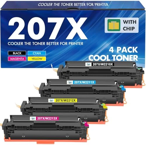 207X 207A MFP M283fdw Tóner Compatible para HP 207X 207A Con Chip para HP Color Laserjet Pro MFP M283fdw Tóner Negro M255dw M282nw M283fdn M283 M282 M255 W2210A W2210X W2210X W2210X 211X W 2212X