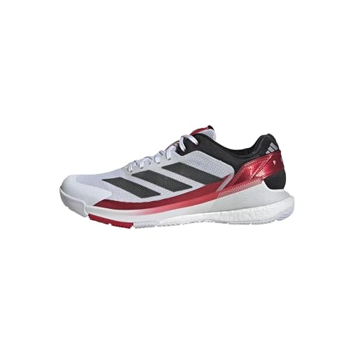 adidas Men's Crazyquick Boost Padel Shoes, Cloud White/Core Black/Lucid Red, 5 UK