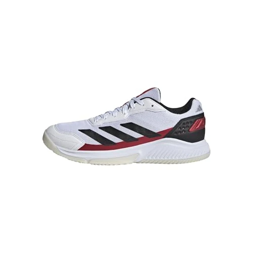 adidas Herren Courtquick Mens Shoes Padel-Schuhe, Cloud White/Core Black/Lucid Red, 48 2/3 EU