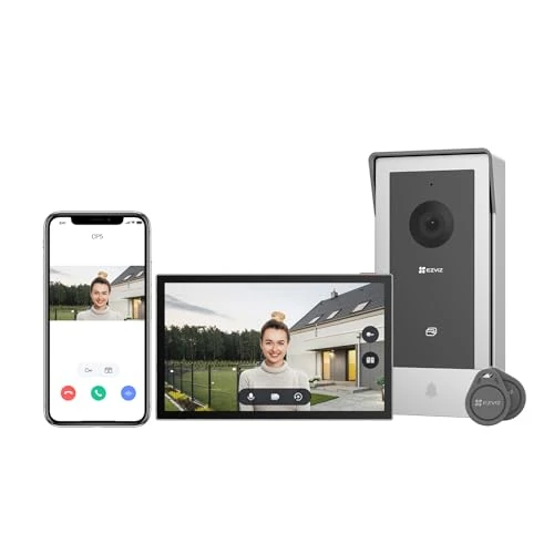 Offre limitee: EZVIZ CP5 Visiophone connecté WiFi, Résolution 1080P, Moniteur Tactile Couleur 7", Portier vidéo à installation 2 Fils, Déverrouillage à Distance, Audio Bidirectionnel, Vision Nocturne, Design Compact de 199.99 EUR a 199.99 EUR (economie 0%)