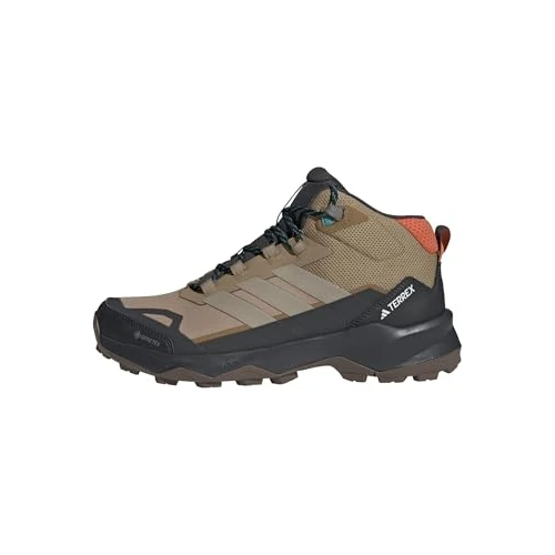 adidas Men's Terrex SKYCHASER AX5 Mid GORE-TEX Hiking Shoes, cardboard/blanch cargo/semi impact orange, 12 UK