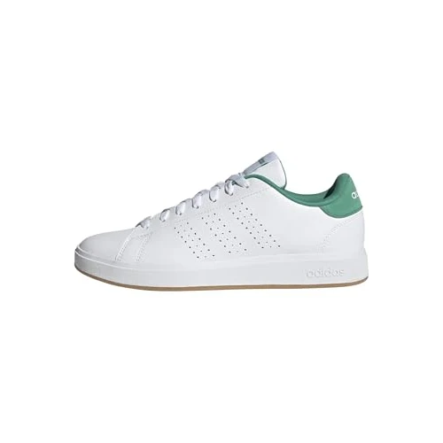 Adidas Homme Advantage Base 2.0 Shoes, FTWR White/FTWR White/Semi Court Green, 36 EU