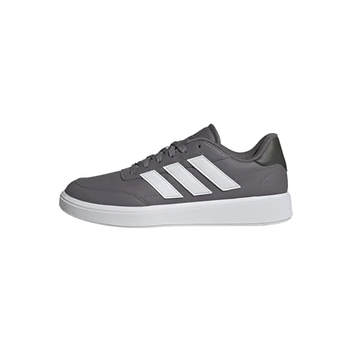 adidas Courtblock Shoes, Scarpe da Ginnastica Uomo, Trace Grey Ftwr Bianco Ombra Oliva, 44 2/3 EU