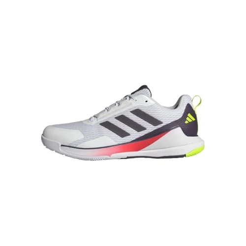 Oferta limitada: adidas Hombre Novaflight 2 Indoor Shoes, Cloud White/Aurora Met. / Aurora Plum, 41 1/3 EU de 188.89 € a 53.96 € (ahorro 71.43%)