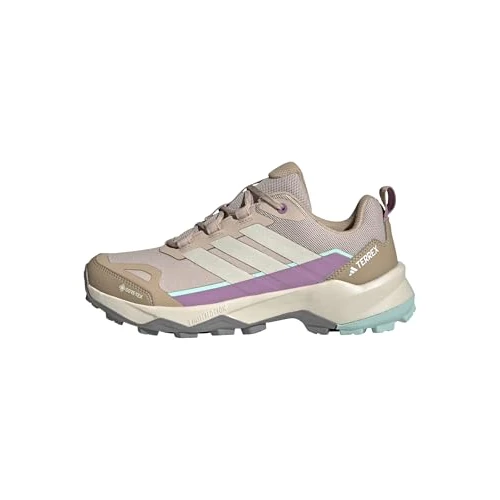 adidas Damen Terrex Skychaser AX5 Gore-TEX Hiking Shoes, Wonder Taupe/Alumina/Preloved Purple, 44 2/3 EU