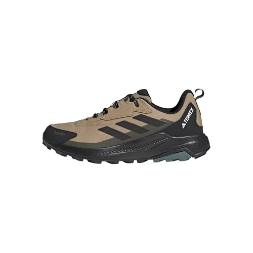 Adidas Uomo Terrex Anylander Rain.RDY Hiking Shoes, Cardboard/Core Black/Shadow Olive, 41 1/3 EU
