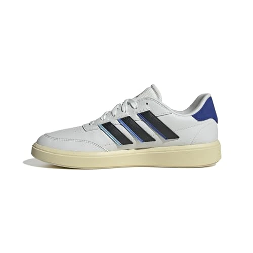 adidas Herren COURTBLOCK Shoes, Crystal White/core Black/Team royal Blue, 44 2/3 EU