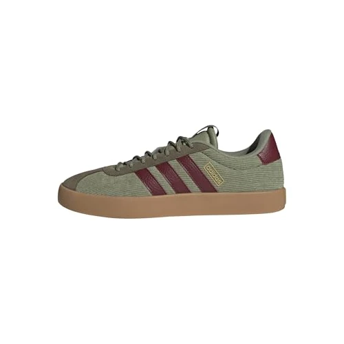 adidas Herren VL Court 3.0 Shoes, Tent Green/Shadow Red/Olive Strata, 39 1/3 EU