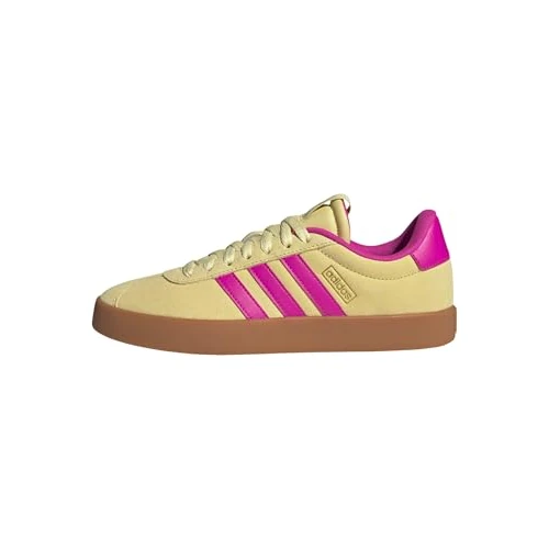 Offerta a tempo: adidas VL Court 3.0 Shoes, Sneaker Donna, Powder Yellow Shock Pink Gold Met, 37 1/3 EU - 9% da 44.00 € a 39.90 €