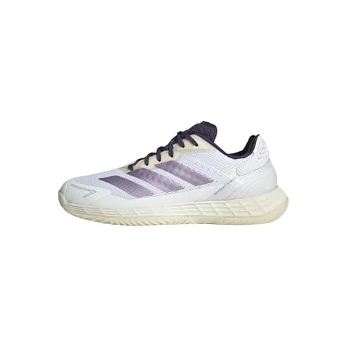 adidas Women's Defiant Speed 2 Tennis Shoes, Cloud White/Powder Plum/Aurora Plum, 3.5 UK