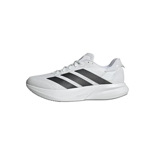 adidas Homme Duramo Speed 2 Running Shoes, Cloud White/Core Black/Halo Silver, 36 EU
