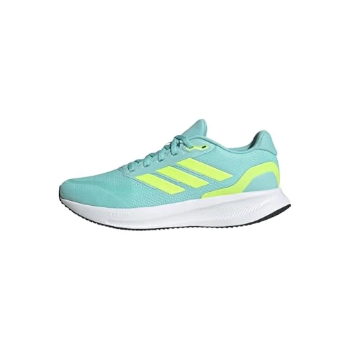 Oferta limitada: adidas Runfalcon 5 Running Shoes, Zapatillas Hombre, Flash Aqua Lucid Lemon Core Negro, 44 2/3 EU de 60.00 EUR a 38.49 EUR (ahorro 36%)