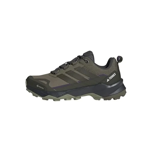 adidas Kobiety Terrex SKYCHASER AX5 GORE-TEX Hiking Shoes, Olive Strata/Night Cargo/Tent Green, 38 2/3 EU