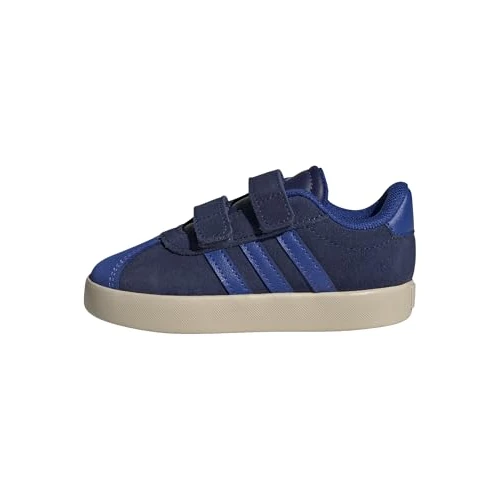 adidas Unisex Baby VL Court 3.0 Shoes Infants, Dark Blue/Royal Blue/Wonder Beige, 8 UK Child