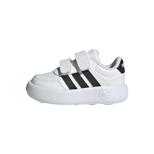adidas Uniseks - niemowleta BREAKNET 3.0 SHOES INFANTS, ftwr white/core black/ftwr white, 21 EU