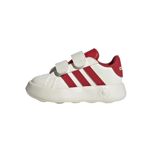 adidas Uniseks - niemowlęta Grand Court 2.0 Shoes Kids, Off White/Collegiate Red/Core Black, 23 1/2 EU