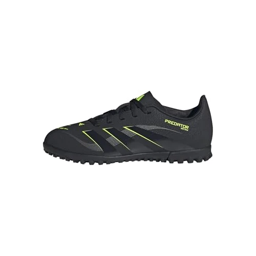 adidas Unisex Club Turf Football Boots Kids, core Black/Carbon/Lucid Lemon, 13 UK Child