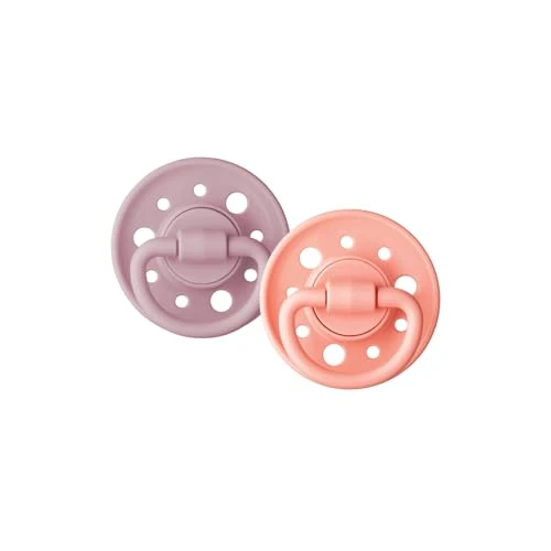 Offerta a tempo: DODIE Ciuccio rotondo GAIA, tetina per bambini, 6-36 mesi, rosa, confezione da 2 - 0.00% da 11.86 € a 11.86 €