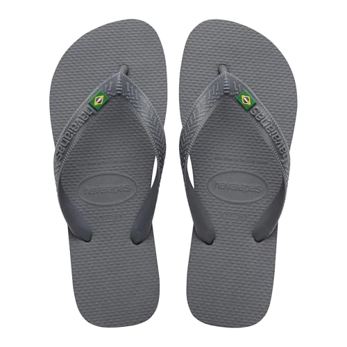 Havaianas - Top Brasil, Chanclas Cómodas, Duraderas y Ligeras, con Suela Antideslizante, Bandera de Brasil en las Tiras, Adultos, Unisex
