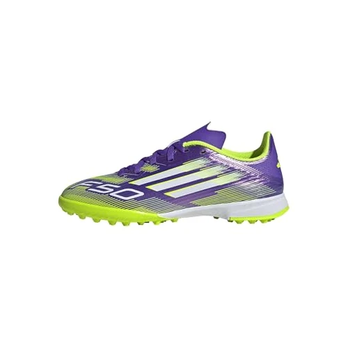 Offre limitee: adidas Mixte Enfant F50 League Turf Football Boots Kids, Purple Rush/Cloud White/Lucid Lemon, 30 1/2 EU de 70.00 EUR a 49.00 EUR (economie 30%)