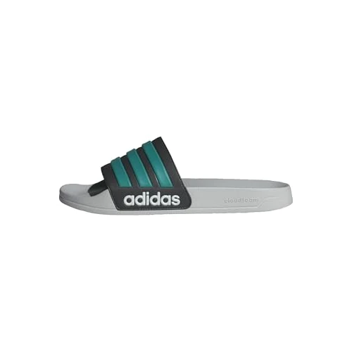 Offerta a tempo: adidas Adilette Shower Slides, Infradito Unisex - Adulto, Nucleo Nero Pure Teal Grigio Due, 54 2/3 EU - 32% da 28.00 € a 18.99 €