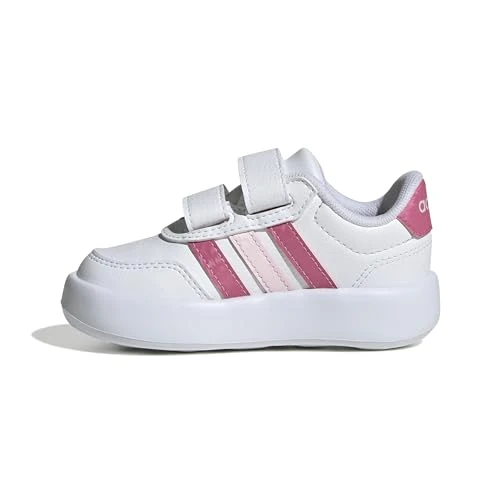Offerta a tempo: adidas Unisex - Bimbi 0-24 BREAKNET 3.0 Shoes Infants, Ftwr White/Pink Fusion/Clear Pink, 26 EU - 39% da 35.00 € a 21.32 €