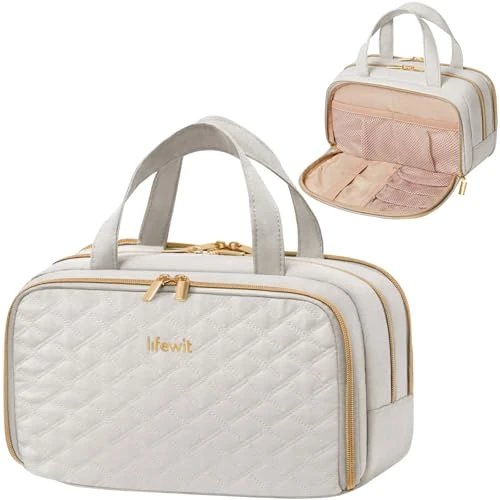 Limited-time offer: Lifewit Toiletry Bag for Women, Travel Wash Bag, Grey, Medium from 15.99 £ to 12.98 £ (save 19%)
