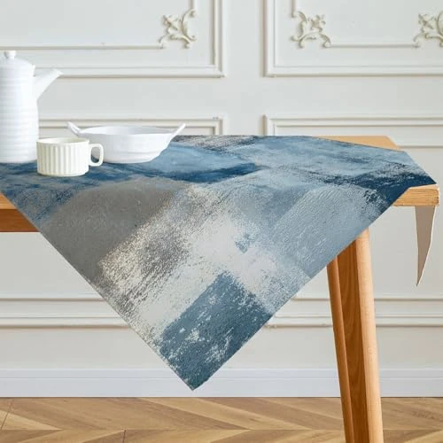Oferta limitada: Mantel 85 x 85 cm Camino de Mesa Azul Marino Pintura de Arte Moderno Manteles Cortos Lavable Decoración estética Mantel para Fiesta de otoño Bodas Vacaciones cumpleaños de 12.99 EUR a 9.99 EUR (ahorro 23%)