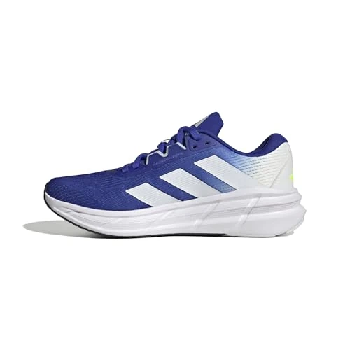 adidas Heren Questar 3 Running Shoes, Lucid Blue/Cloud White/Lucid Lemon, 41 1/3 EU