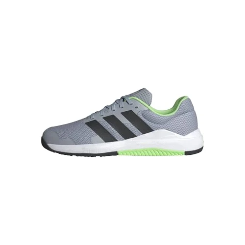 adidas Men's Dropset Base Training Shoes, Halo Silver/Lime Burst/Core Black, 6 UK