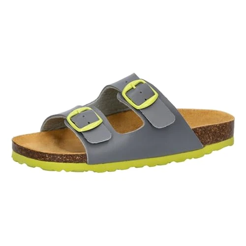 Offerta a tempo: Lico Bioline Kids - Ciabatte da Bambino, Colore: Grigio/Limone, 32 EU, Grigio Limone., 32 EU - 17% da 28.89 € a 23.95 €