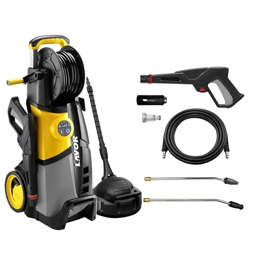 LAVOR LVR5 Plus 150 Digit myjka wysokociśnieniowa z silnikiem indukcyjnym i systemem cyfrowym, maks. 150 barów, maks. 498 l/h, maks. 2300 W