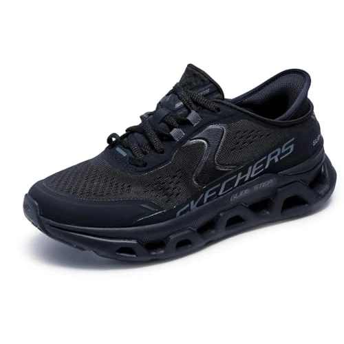 Offerta a tempo: Skechers Glide-Step Altus Slip-On Donna, Nero Sintetico Mesh Gunmetal Trim, 38.5 EU - 23% da 114.95 € a 88.41 €