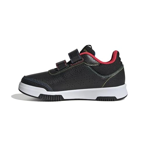 Limited-time offer: adidas Unisex Kids Tensaur Hook and Loop Shoes, Core Black/Iron Metallic/Lucid Red, 11 UK Child from 28.00 GBP to 23.00 GBP (save 18%)