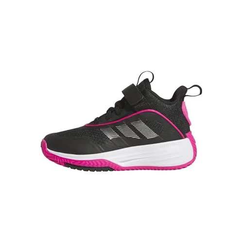 Adidas Unisex niños OWNTHEGAME 3.0 Shoes, Core Black/Iron Met./Shock Pink, 28 1/2 EU