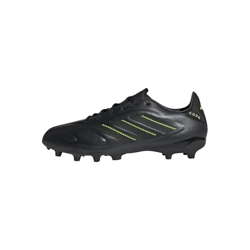 adidas Uniseks-Kind COPA PURE III LEAGUE Firm Ground/Multi Ground Football Boots Kids, Core Black/Dgh Solid Grey/Lucid Lemon, 38 EU