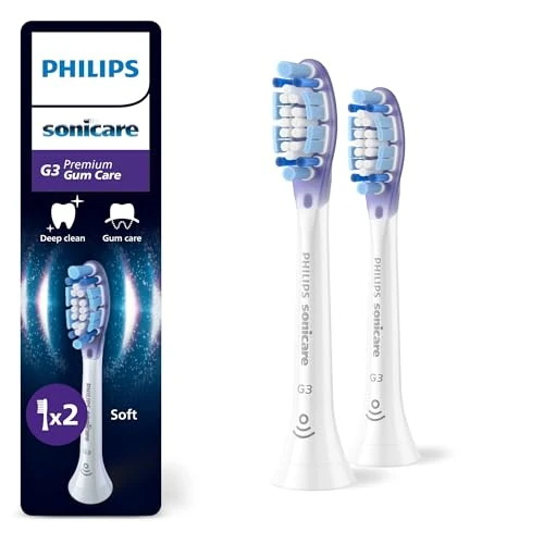 Offerta a tempo: PHILIPS Sonicare G3 Premium Gum Care, testine di ricambio originali, bianco, confezione da 2, HX9052/87, Nuovo, 2 Testine - 6% da 21.39 € a 20.19 €