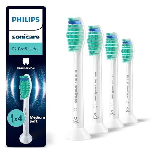 Limitiertes Angebot: Philips Sonicare C1 ProResults, Original Ersatzbürstenköpfe, Weiß, 4er-Pack, HX6014/87 von 25.99 EUR auf 18.99 EUR (Spare 27%)