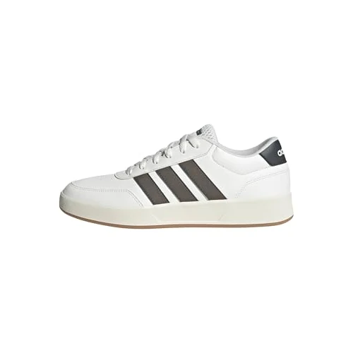 adidas Heren BREAKNET 3.0 SHOES, core white/earth strata/grey six, 36 EU