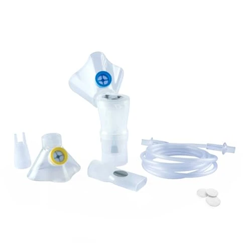 Zeitlich begrenztes Angebot: Chicco Easy Breath Aerosol Kit, Set, Kinder- und Erwachsenenmaske, Enhanced Breath Ampulle, Luftschlauch, Mundstück, Nasengabel, Ersatzfiltern, 0m+ von 7.53 € auf 7.53 € (0.00% Rabatt)