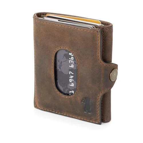 Limited-time offer: Berliner Bags Vintage Hamburg Men's Wallet with Coin Compartment and Card Case, Wallet with RFID Protection - Brown, espresso, standard size, Vintage from 37.13 GBP to 37.13 GBP (save 0%)