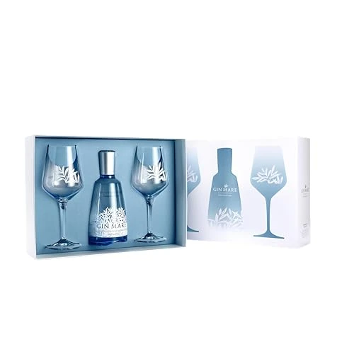 Offerta a tempo: Gin Mare Mediterranean Gin 70cl - Special pack con due bicchieri 42,7% vol. — 19% da 49,90 € a 40,66 €