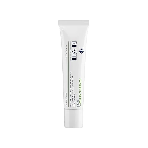 Oferta ograniczona: Rilastil Acnestil Active Cream + SPF30, środek przeciw niedoskonałościom skóry mieszanej, tłustej i trądzikowej, ochrona przed promieniowaniem UVA i UVB, 40 ml z 16.65 EUR na 14.71 EUR (znizka 12%)