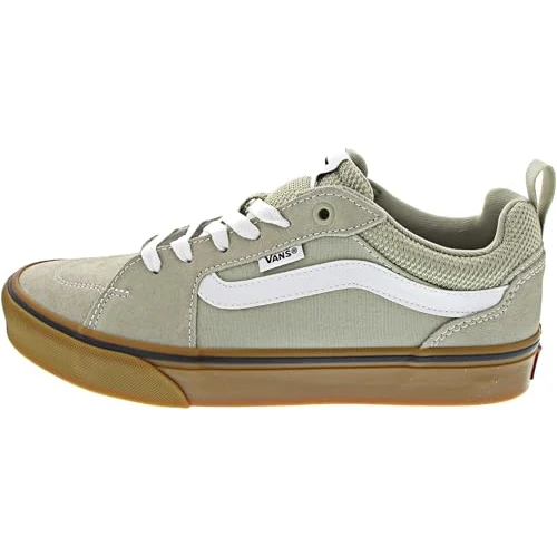 Vans Herren Filmore Sneaker, Veloursleder Leinen Khaki Gummi, 50 EU