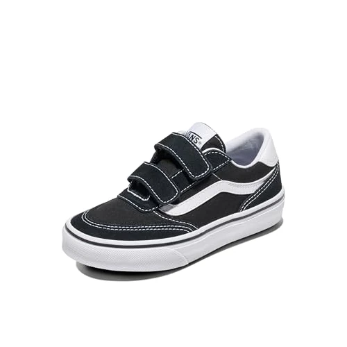Vans Brooklyn, Scarpe da ginnastica Unisex - Bambini e ragazzi, Suede Canvas Black White, 32.5 EU