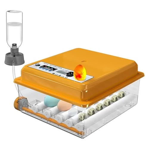 Zeitlich begrenztes Angebot: Chalixion Brutautomat Vollautomatisch für 16 Eier mit Temperaturregelung automatischem Wenden, Inkubator Hühner mit verstellbaren Walzen und automatischer Wasserzugabe, Brutmaschine LED Eierleuchte von 69.99 € auf 55.99 € (20%