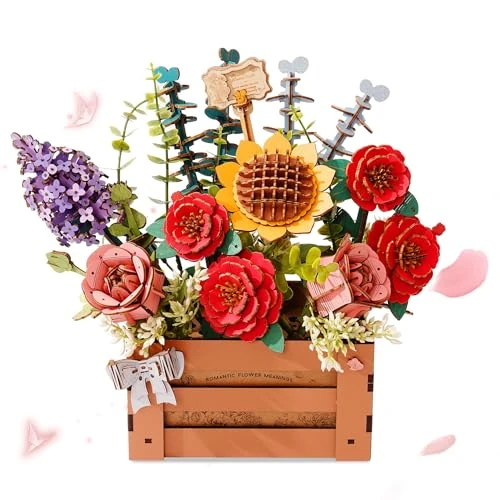 Limitiertes Angebot: Rolife 3D Puzzle Holzblühbox Floristik Modellkits für Erwachsene zum Bauen Ewige Blumen Wohnkultur Weihnachts Geburtstags Geschenk für Sie/Ihn von 54.99 EUR auf 27.50 EUR (Spare 50%)
