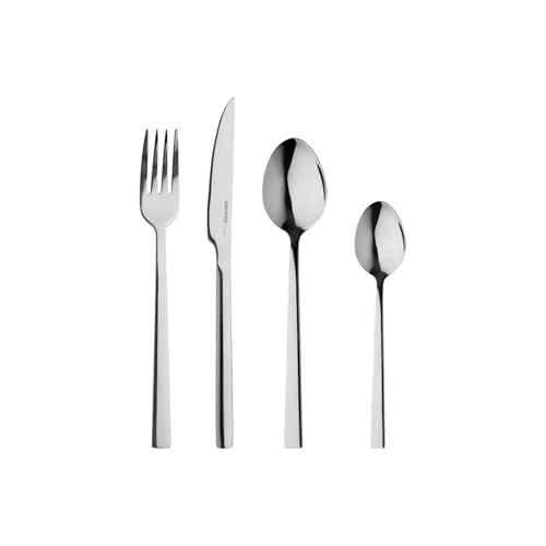 Oferta limitada: BERGNER SOFIA BG, Cubertería de acero inoxidable de 16 piezas, Incluye 4 cuchillos, 4 tenedores, 4 cucharas, 4 cucharillas, 4 cucharas planas, Plata de 25.79 EUR a 25.79 EUR (ahorro 0%)