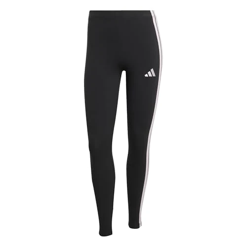 Tijdelijke aanbieding: adidas dames Essentials 3-Stripes Cotton Leggings Tights, black/clear pink, XS van 29.95 € naar 29.95 € (0.00% korting)